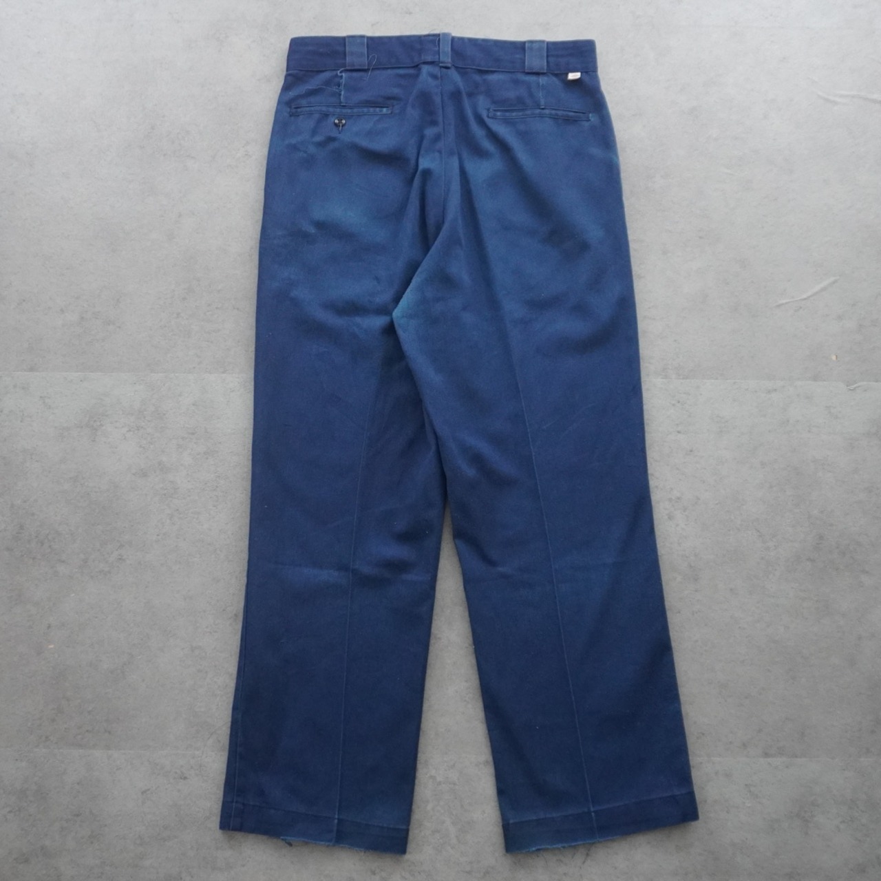 80s Dickies 874 work pants "made in USA" navy [W32L29相当] 古着 (状態考慮) - 3