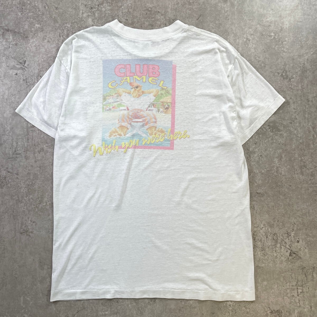 90年代 USA製 CAMEL キャメル タバコ ポケT アドバタイジングプリントT