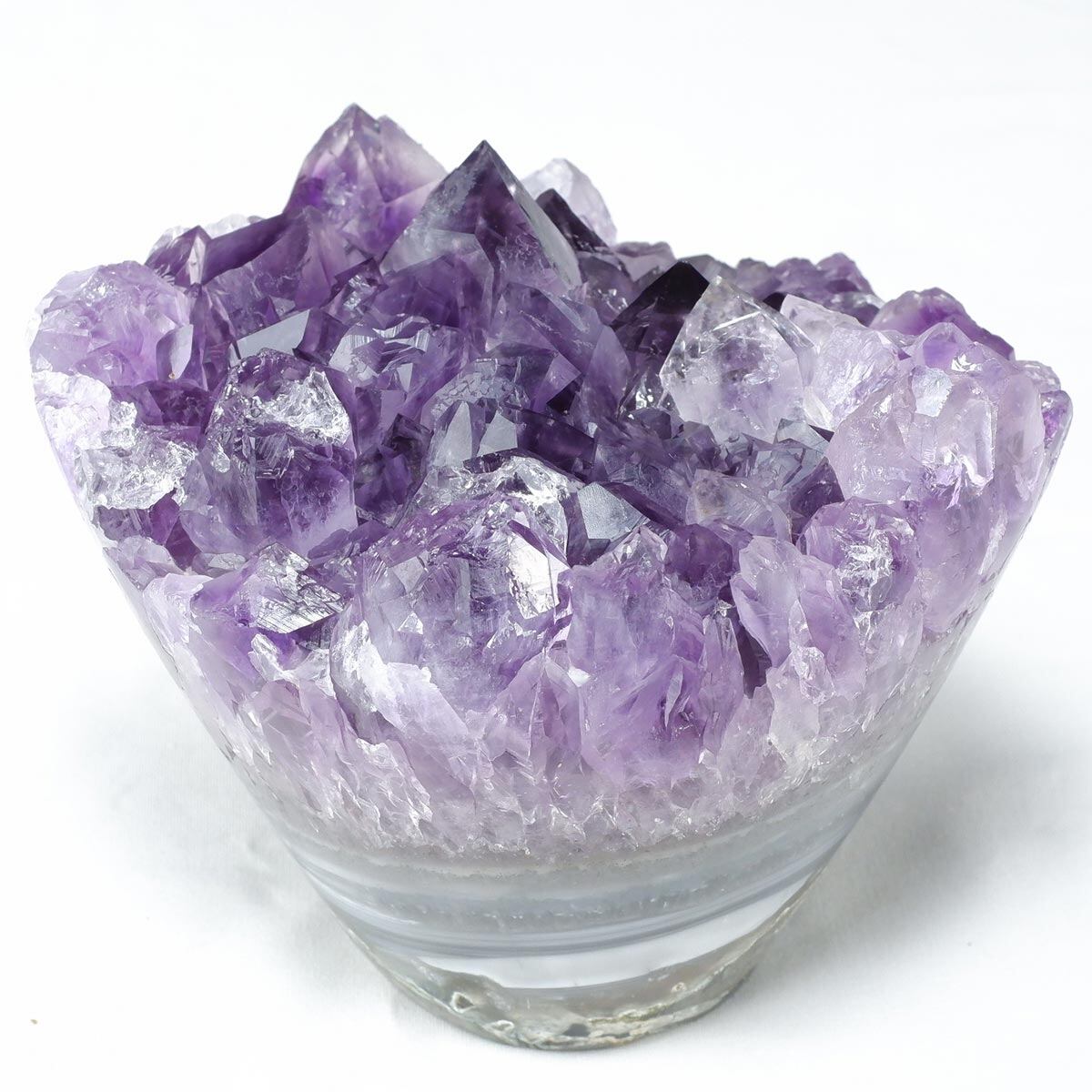 アメジスト クラスター 原石 フラワーアメジスト 花形 置物 一点物282-774