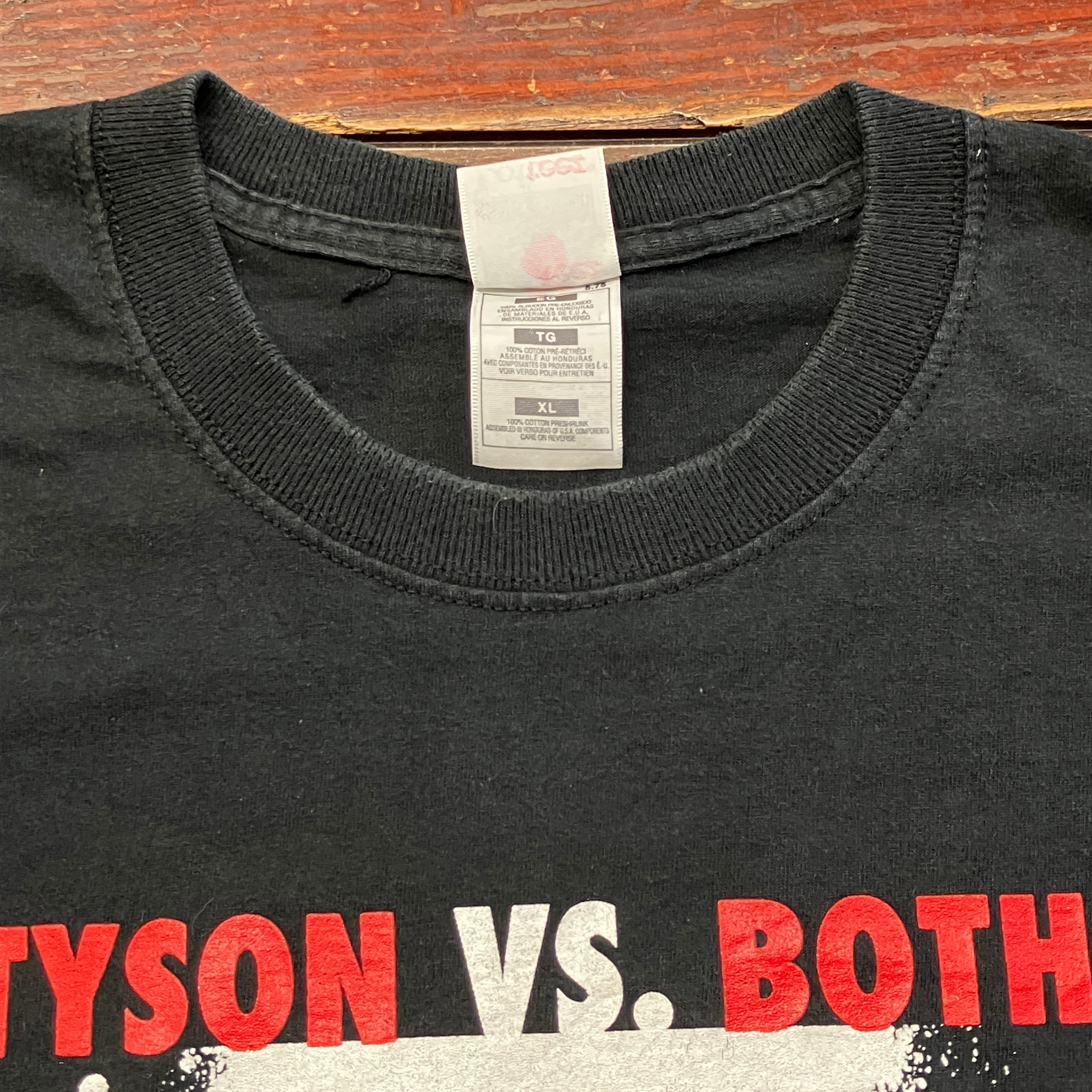 ④MIKE TYSON VS FRNCOIS BOTHA S/S TEE 1990'S OLD XL | safarionline
