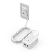 延長コード 2m 薄型 電源タップ usb コンセントタップ たこあしコンセント テーブルタップ TESSAN 3個AC 1個タイプC 2個タイプA 電源コード type-c タコ足配線 隙間