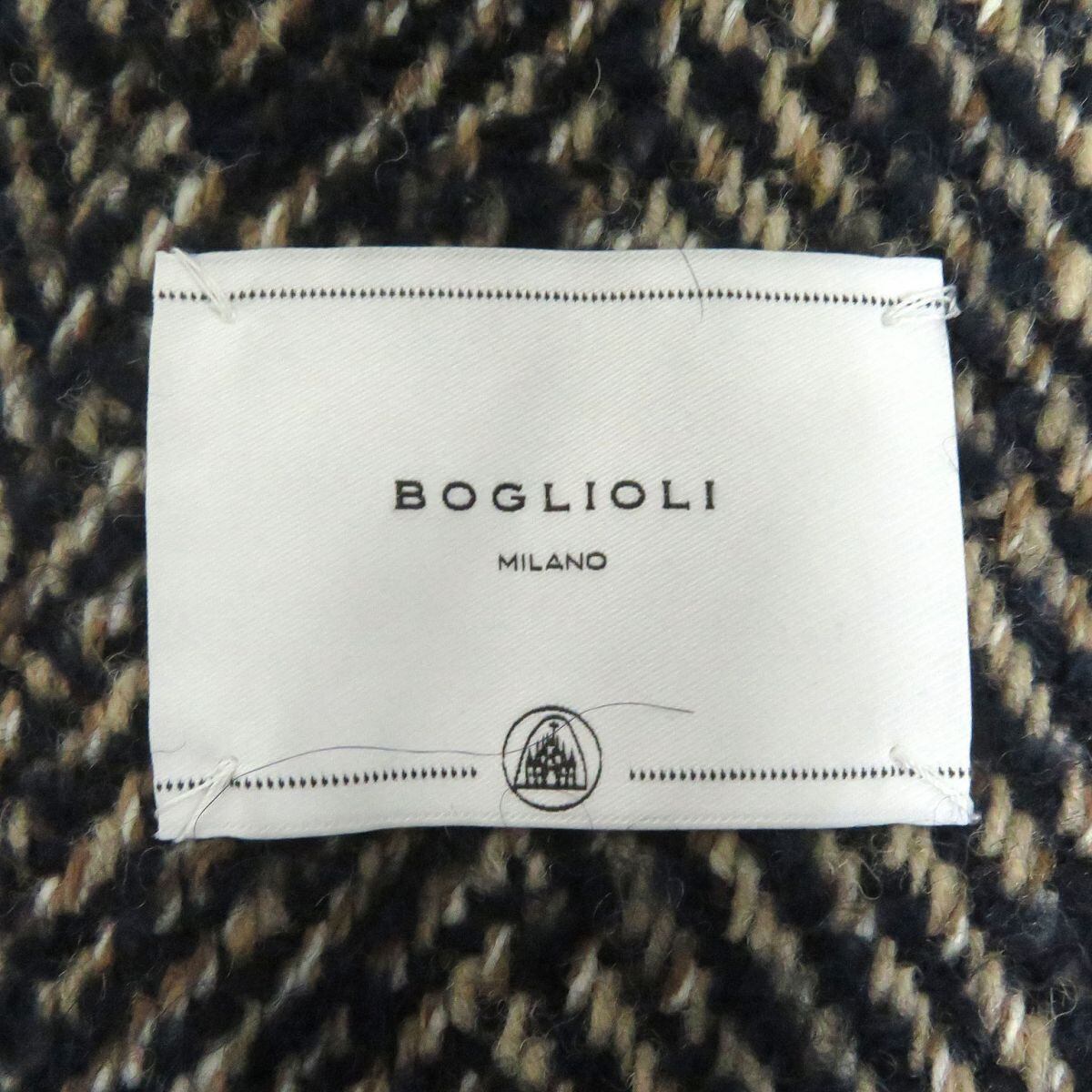極美品□BOGLIOLI/ボリオリ ヘリンボーン バージンウール ツイード