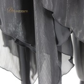 【美品 社交ダンス衣装】スカート レッスンウェア 練習着 SORELI ソレリ Mサイズ 黒 ブラック シンプル 透け感 かわいい 上品