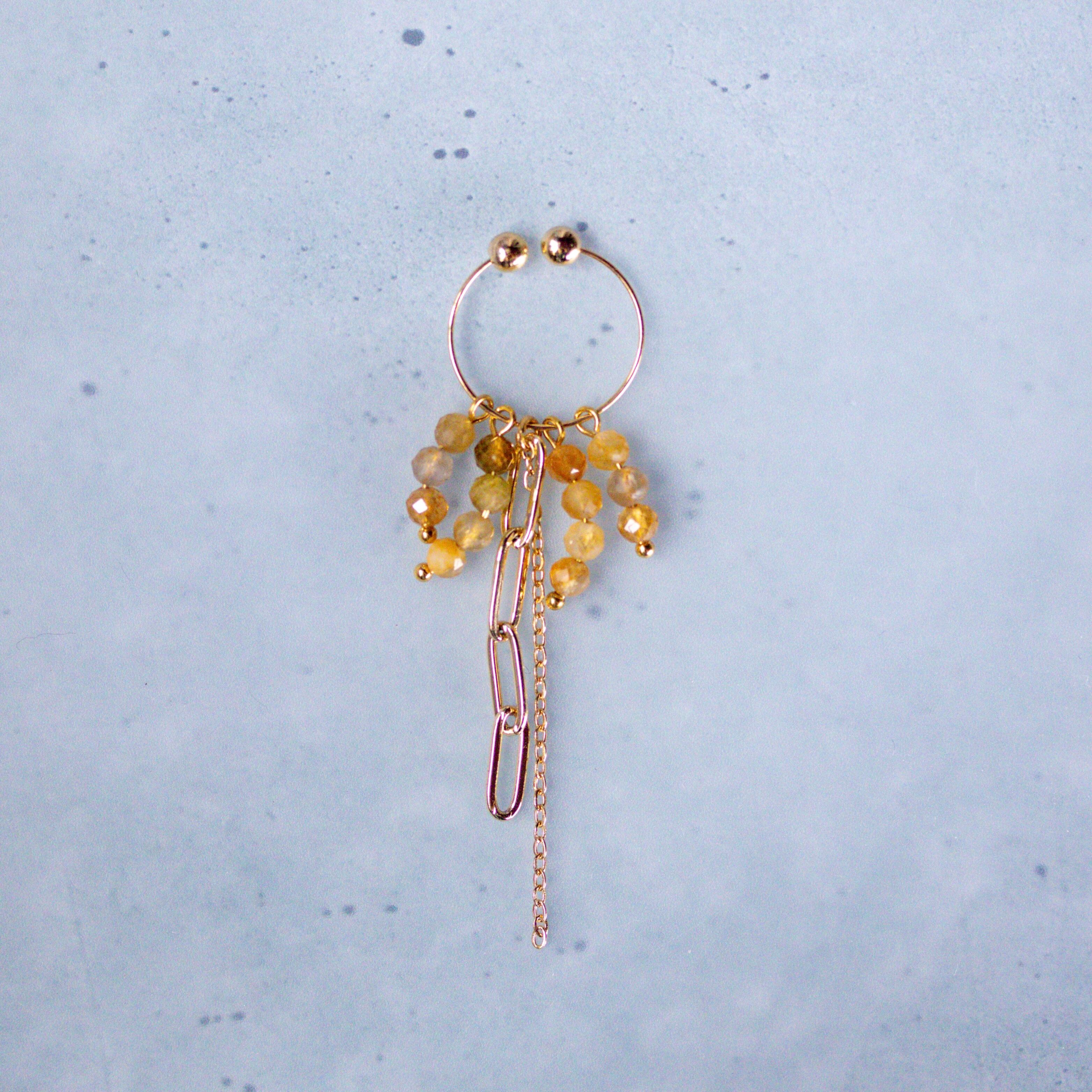 jerry fish -KURAGE- yellow tourmaline 【10月誕生石】