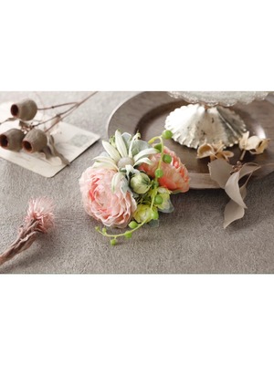 【フランネルフラワーコサージュ】c-0002