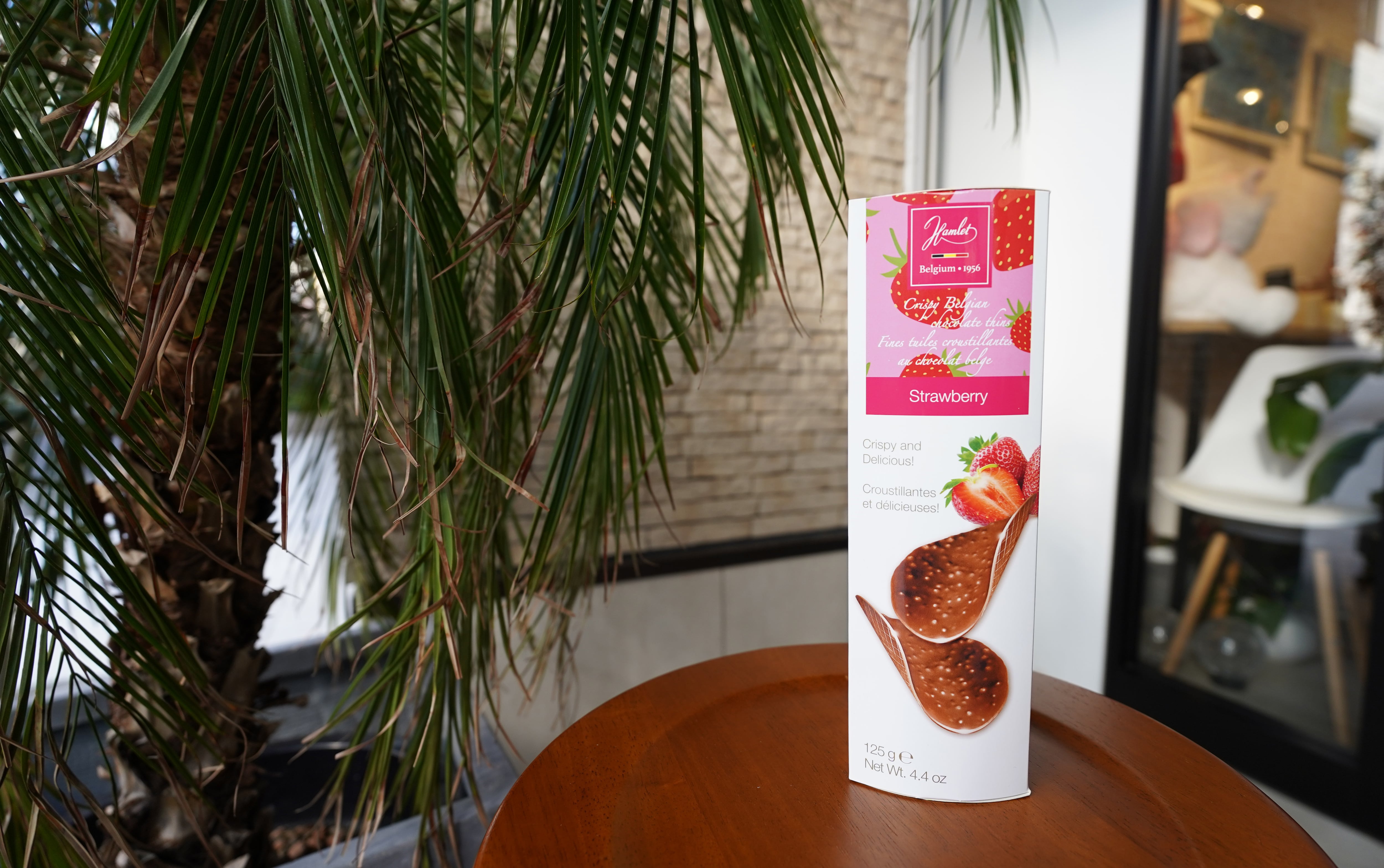 ハムレット ベルギー産クリスピーチョコレート ストロベリー味 125g