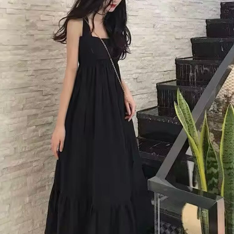 ロングフレアバックリボンサマードレス