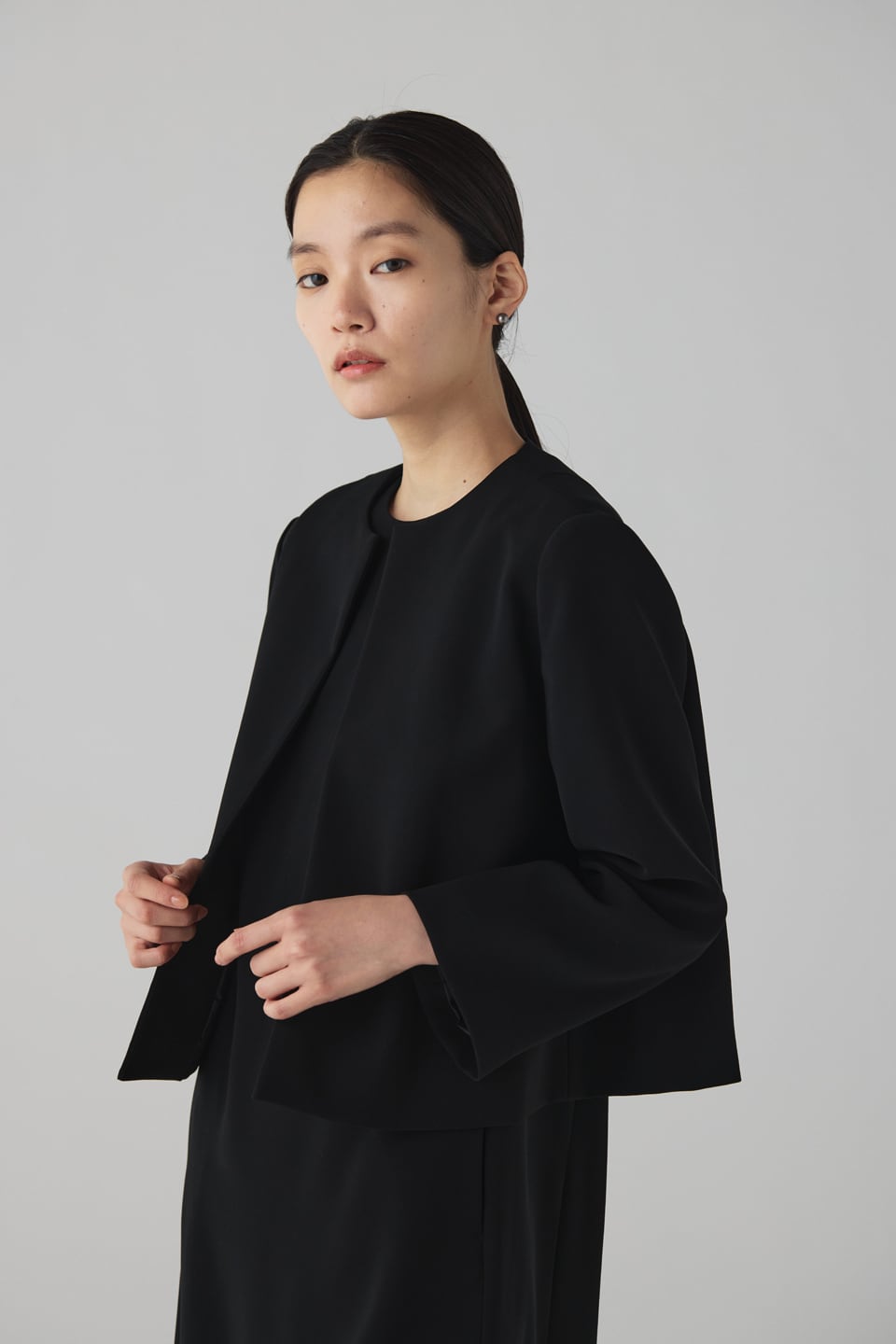 NO-COLLAR JACKET 23BF03 | saqui (store)