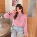 ✞ 白シャツブラウス大人女子☆♥カワイイ♥♡カジュアル ロング ホワイト リボン スウィート ✞ゴスロリ SM ミリ 甘ロリ クラロリ 和ロリ エレガント 黒ロリ 姫ロリ 華ロリ BB-BB32248611732