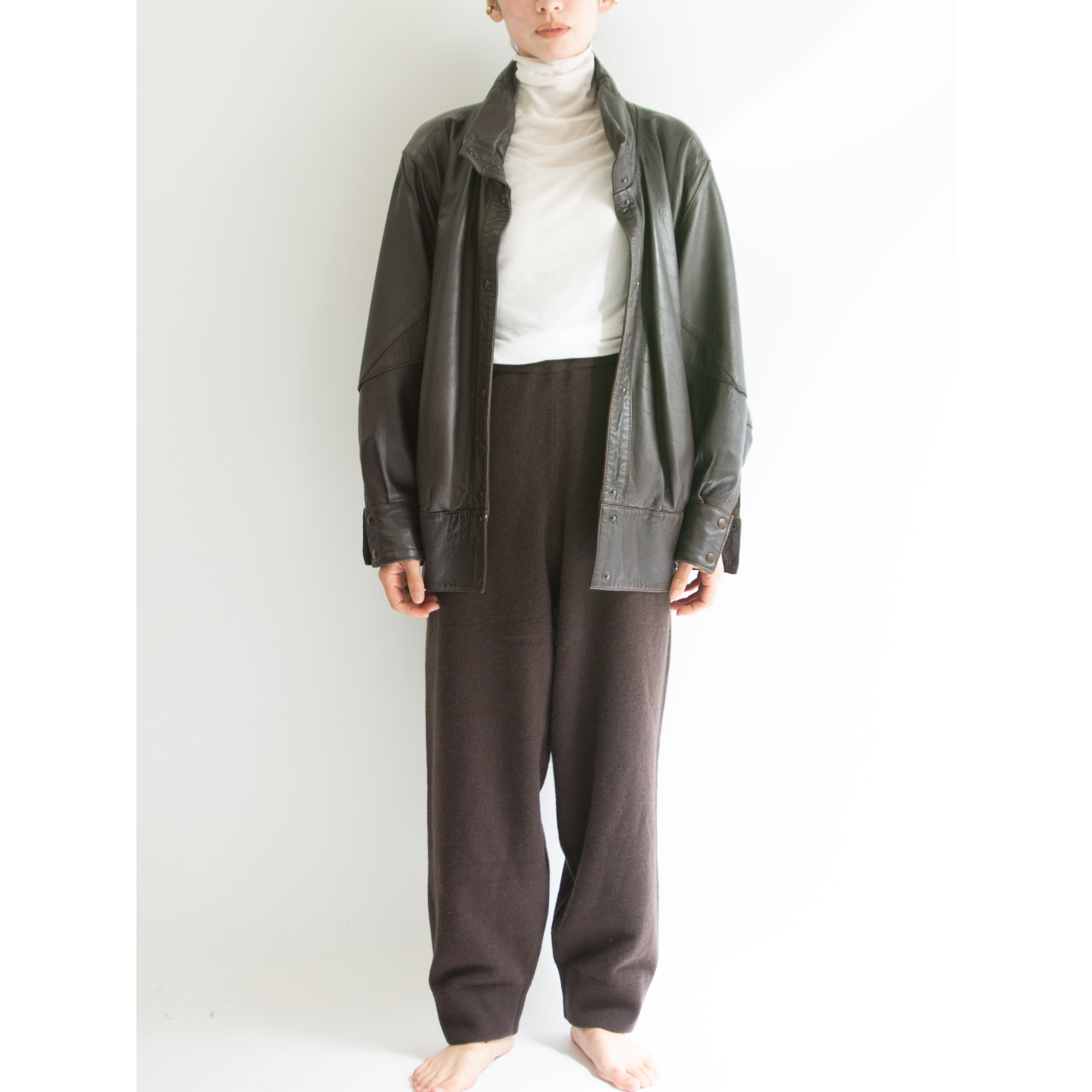 【Del-Mar】Made in Spain Oversized Leather Jacket（スペイン製オーバーサイズ レザージャケット）