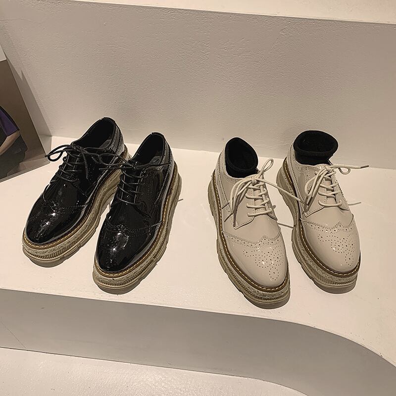 オータムレッドカジュアルシングル 靴 シューズ レース 秋物 レースアップ フェイクシューズ41152204481