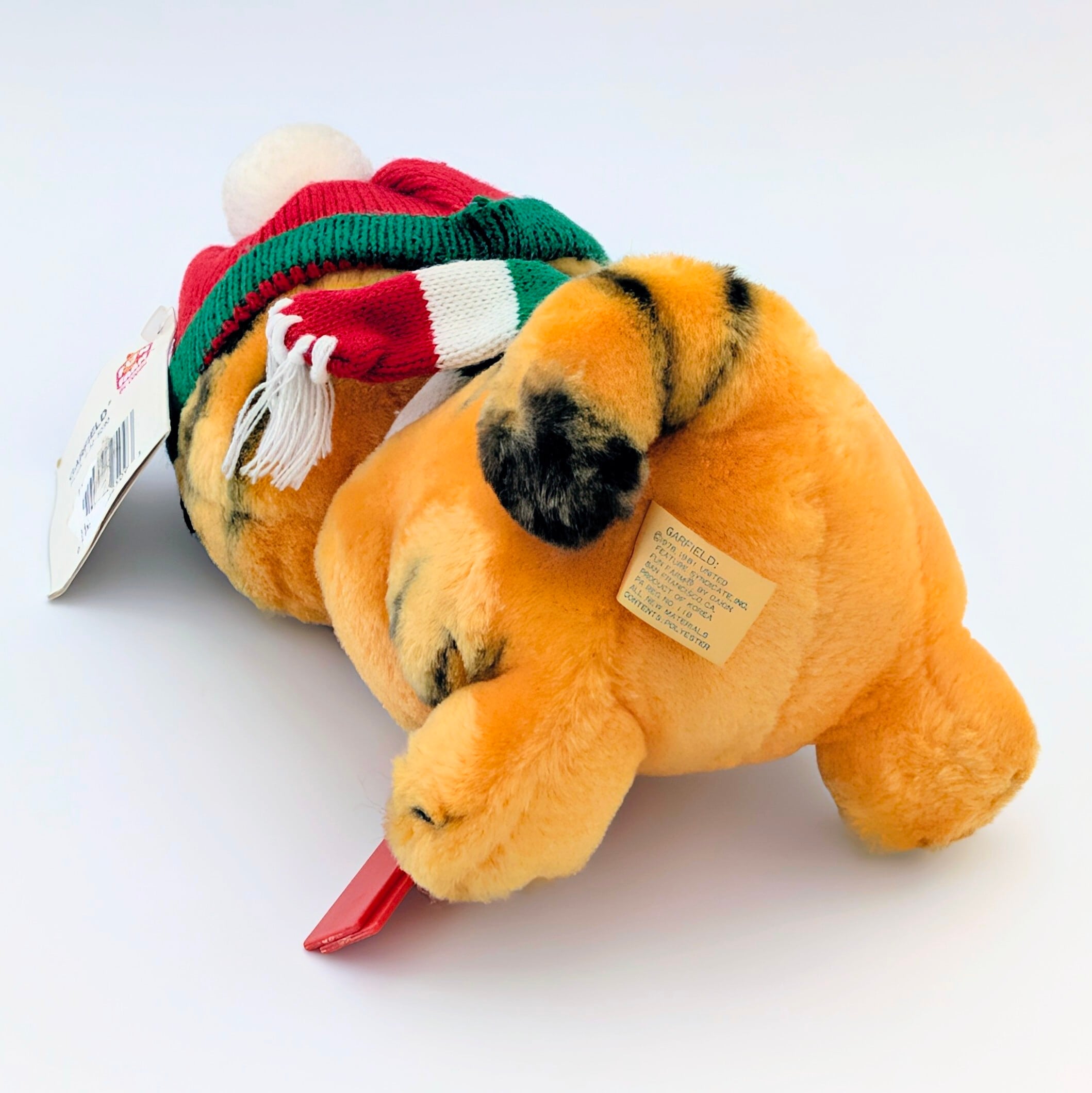 ☆ VINTAGE 1980年代初期 ☆【 Garfield ( ガーフィールド ) 】『 Garfield Skier スキーヤー 』ぬいぐるみ プラッシュ plush 1980年代年製 〚アメリカン雑貨 アメトイ〛