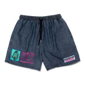 【PAS DE MER/パドゥメ】ATHLETICS SHORTS ショートパンツ / BLUE DENIM