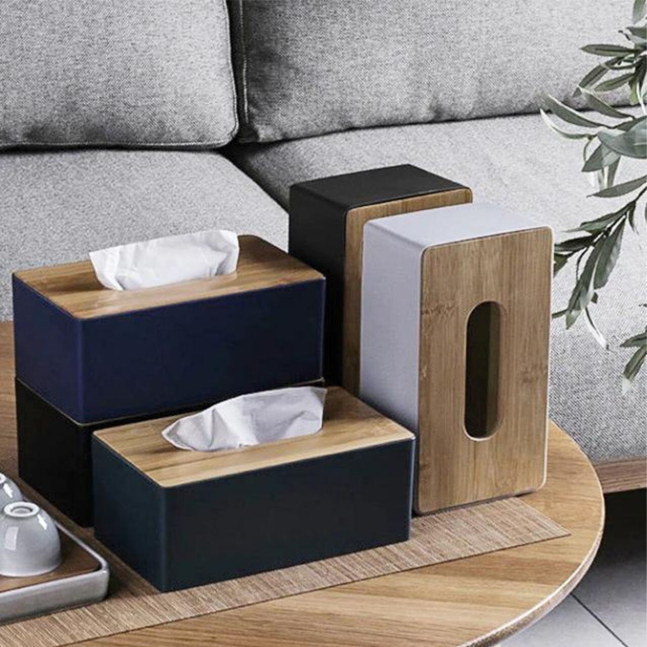 『gan』の極上黒檀の小物入れ&ティッシュケース gan様専用』の極上黒檀の小物入れ&ティッシュケース スタイリッシュ