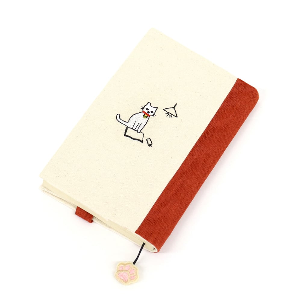 猫ブックカバー(わくりブックカバー)読書猫