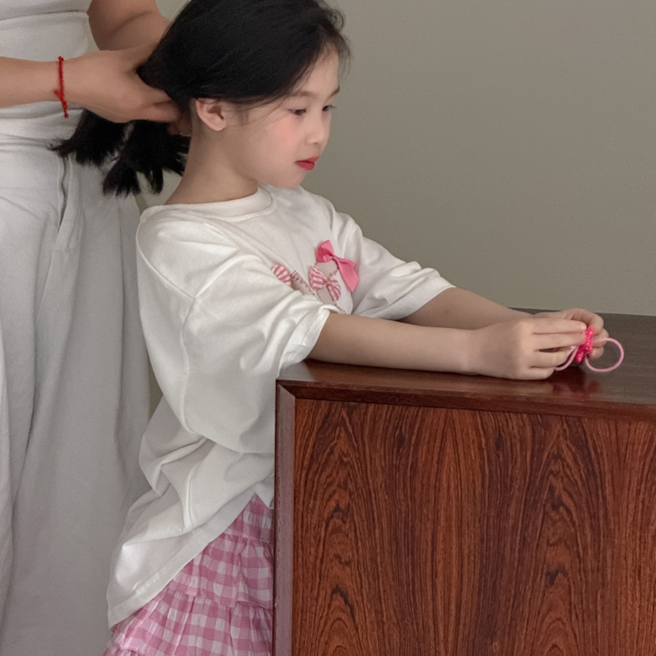 夏姫系ピンク段重ねスカート