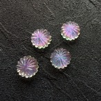 切子　花火【硝子の宝石】ピンクパープル