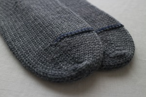 ウール手編み靴下 (21197)
