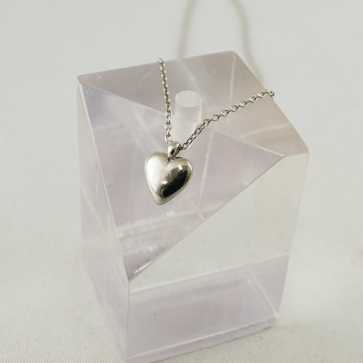 ete エテ ハート ネックレス USED品 レイヤード シルバー 925 X9746