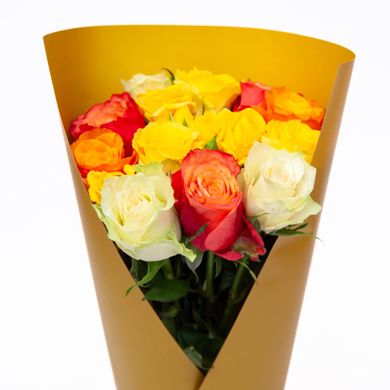 Acacia Embrace（イエローオレンジ系花束）【M】