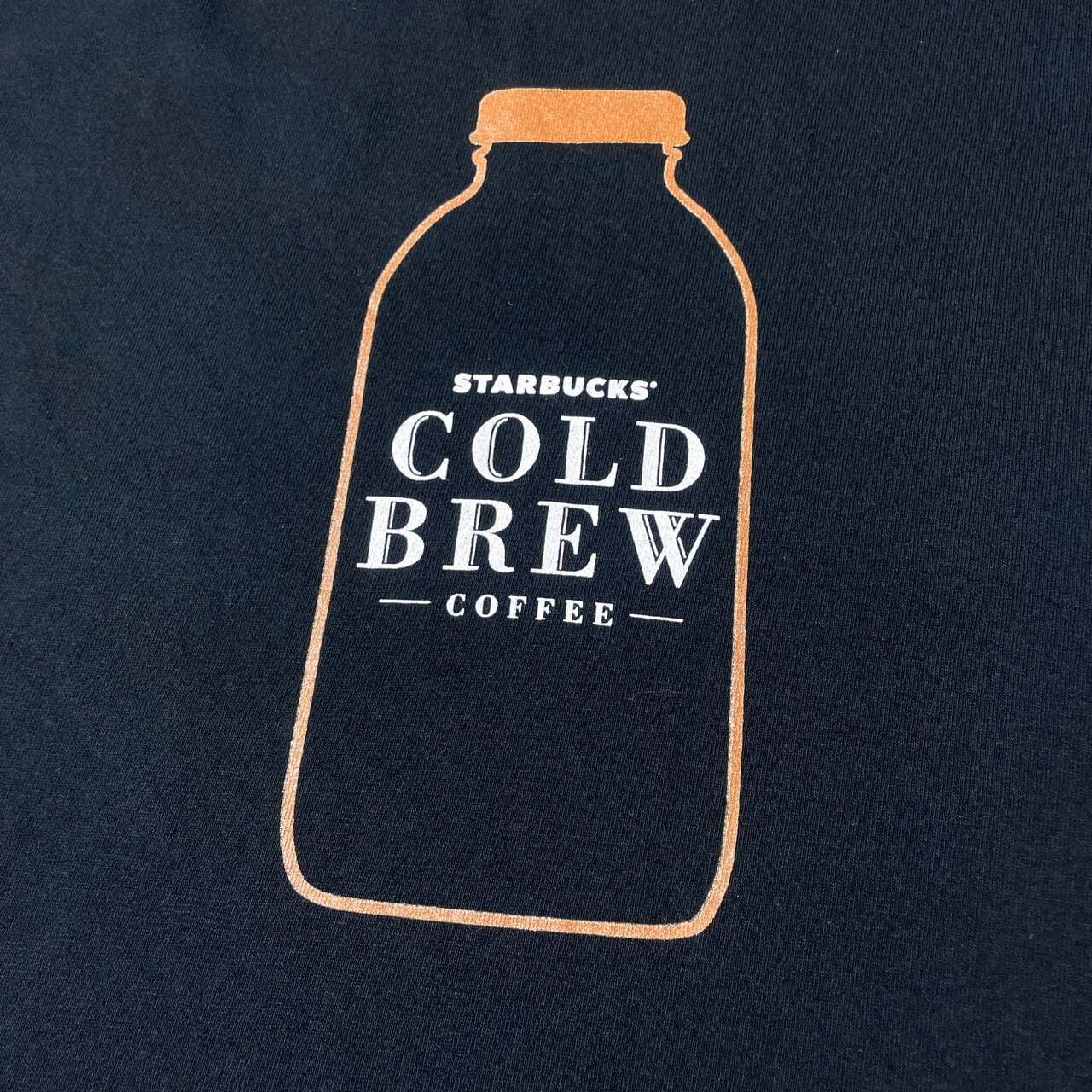 STARBUCKS COLD BREW COFFEE 企業ロゴ プリントTシャツ メンズXL 古着 スターバックスコーヒー 両面プリント  バックプリント ブラック 黒【Tシャツ】 | cave 古着屋【公式】古着通販サイト