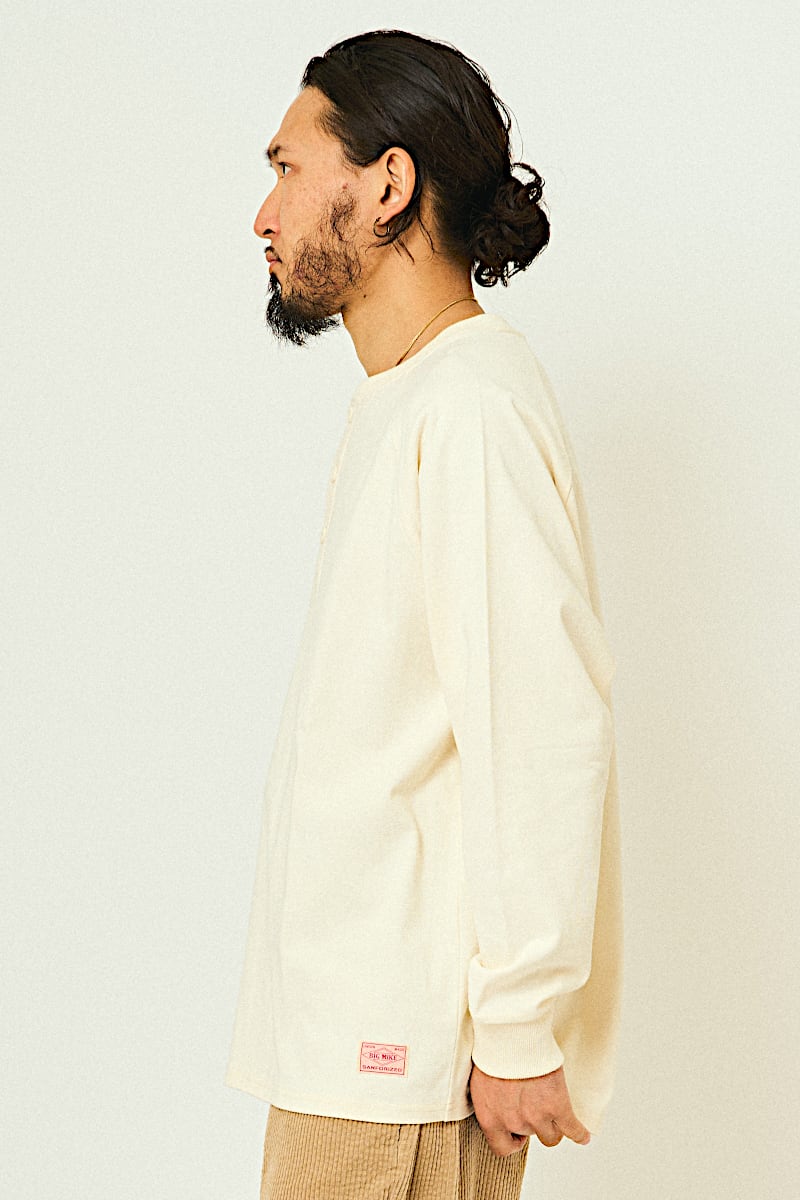 10OZ Henry Neck L/S Tee - 102538790 | 【BIG MIKE / ビッグマイク