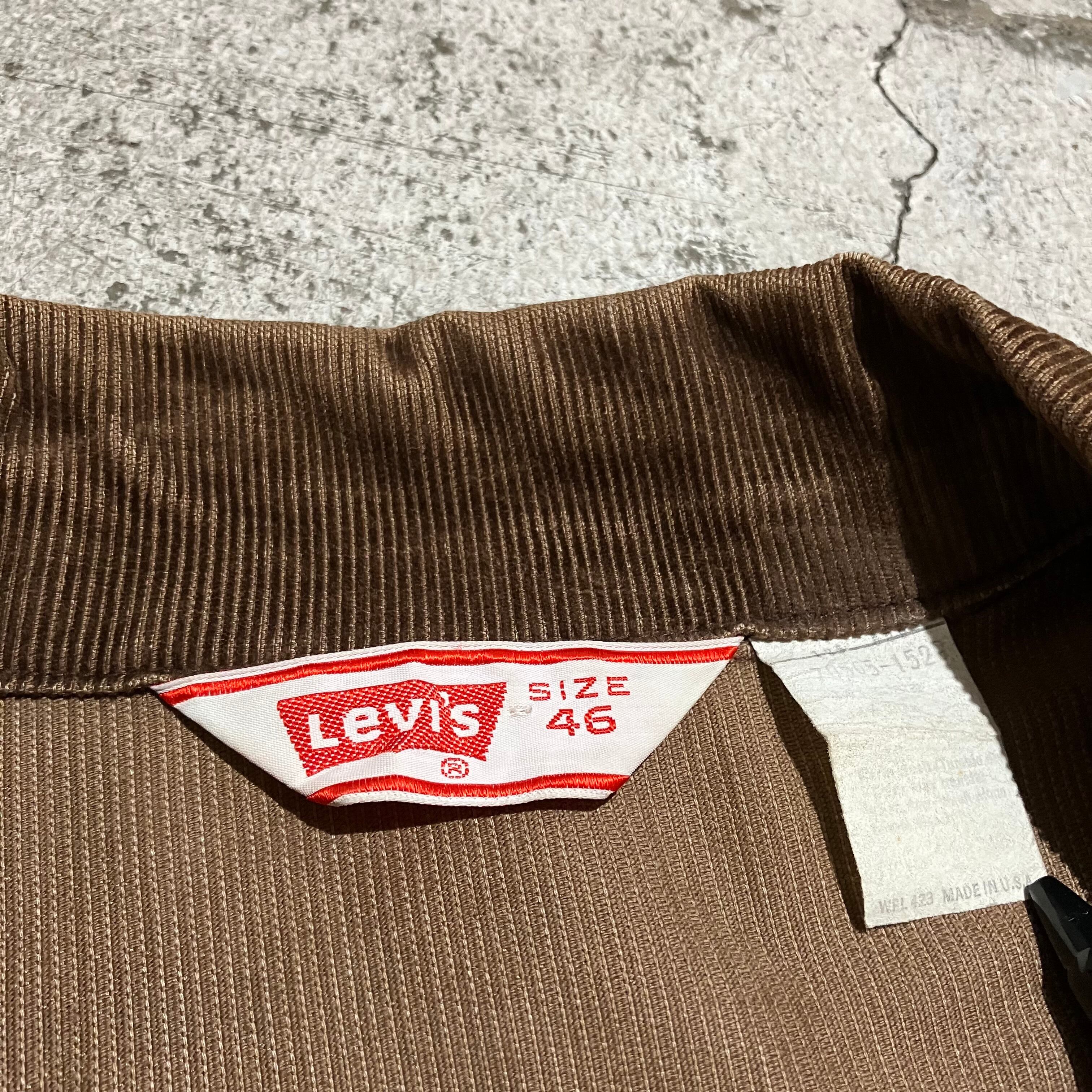 70s～ Levi's / リーバイs USA製 70505 コーデュロイ トラッカー