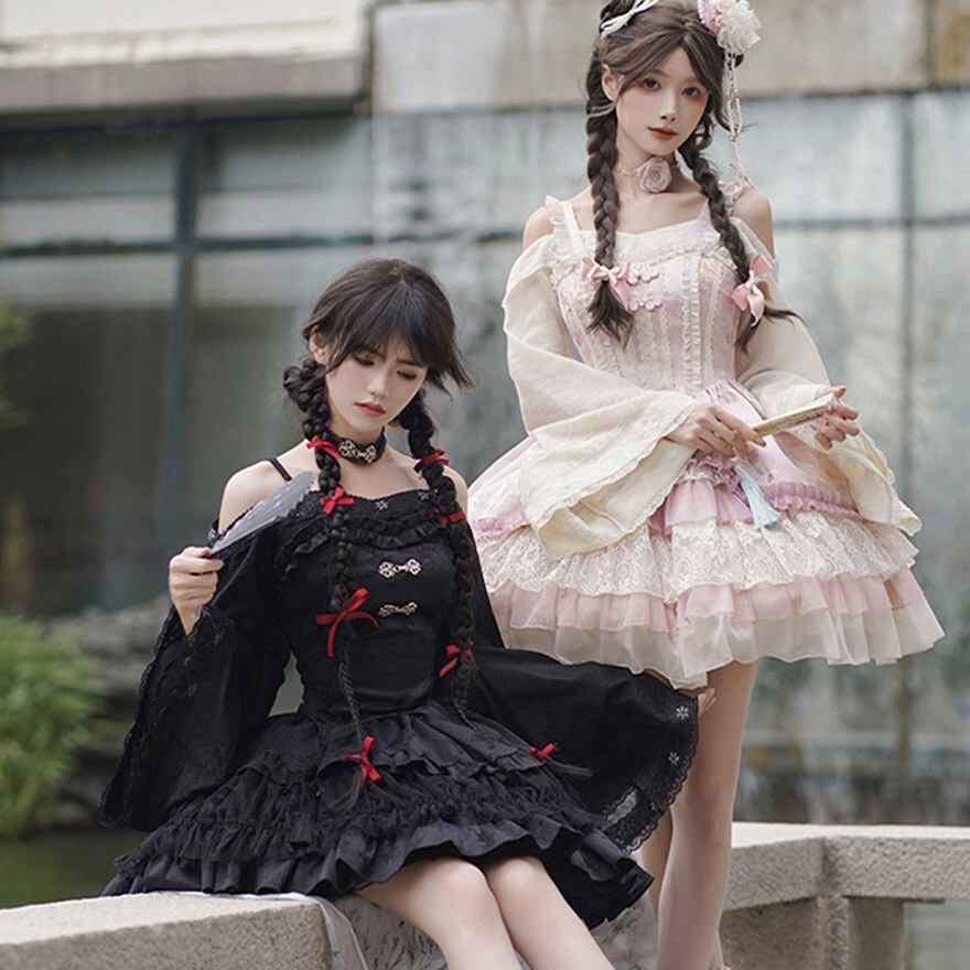 オフショルダー フレアスリーブ トップス 長袖 姫袖 ブラウス 付け袖