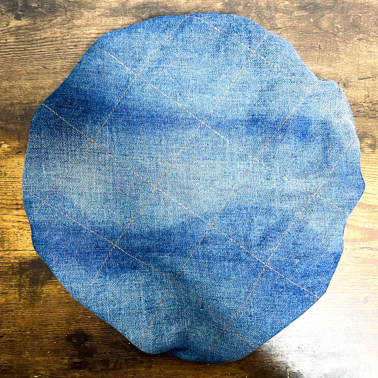 UNFINISHED岡山デニムダメージベレー帽