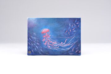 原画＊額付き】夢を駆けるクジラ - a whale running through dreams 