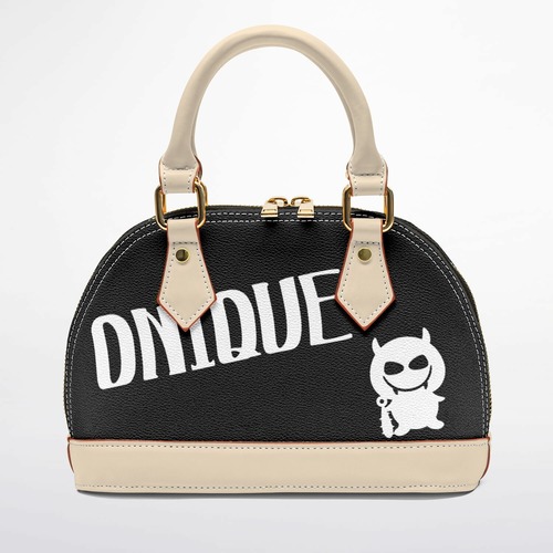 ONIQUE BLACK ドームハンドバッグ