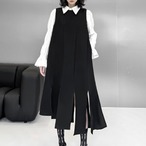 Irregular Slimming Slit Long Dress(ME045)