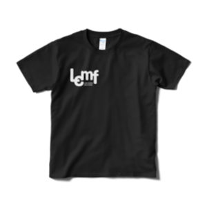 【LCMF】Tシャツ(黒生地・縁なし)