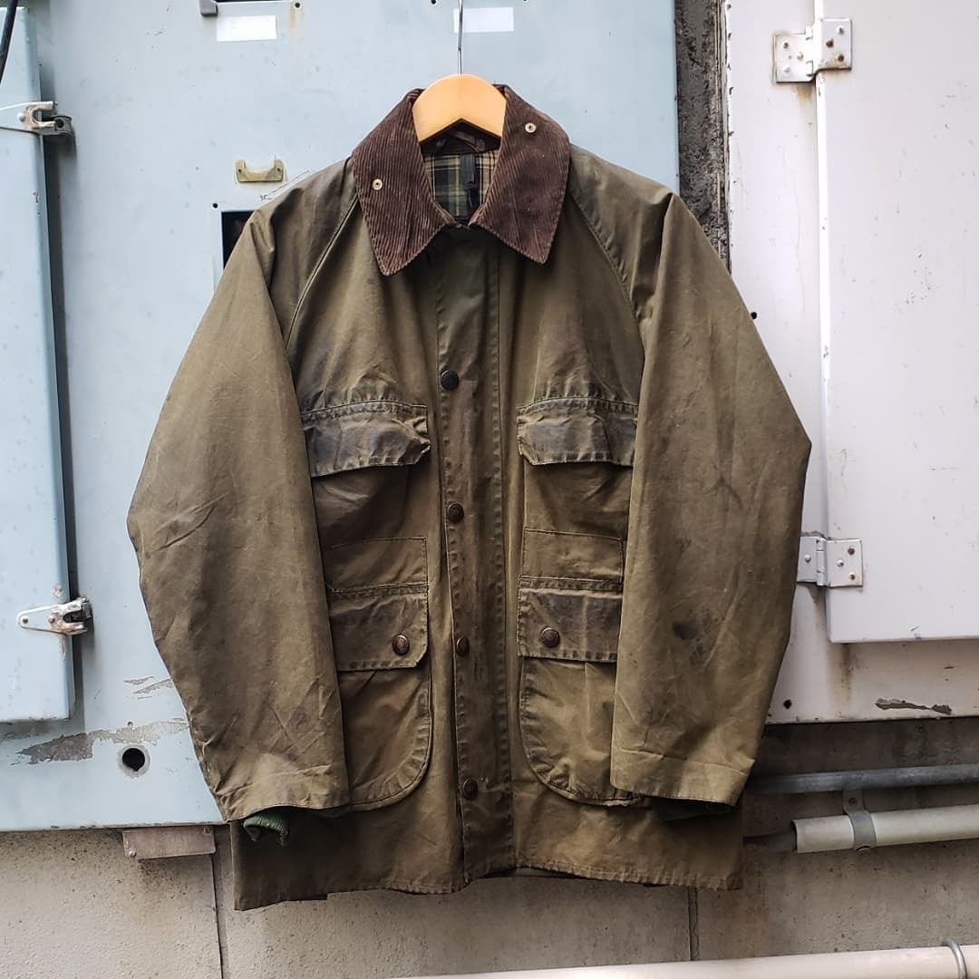 美品 80's Vintage Barbour 3ワラント 2ポケ BEDALE