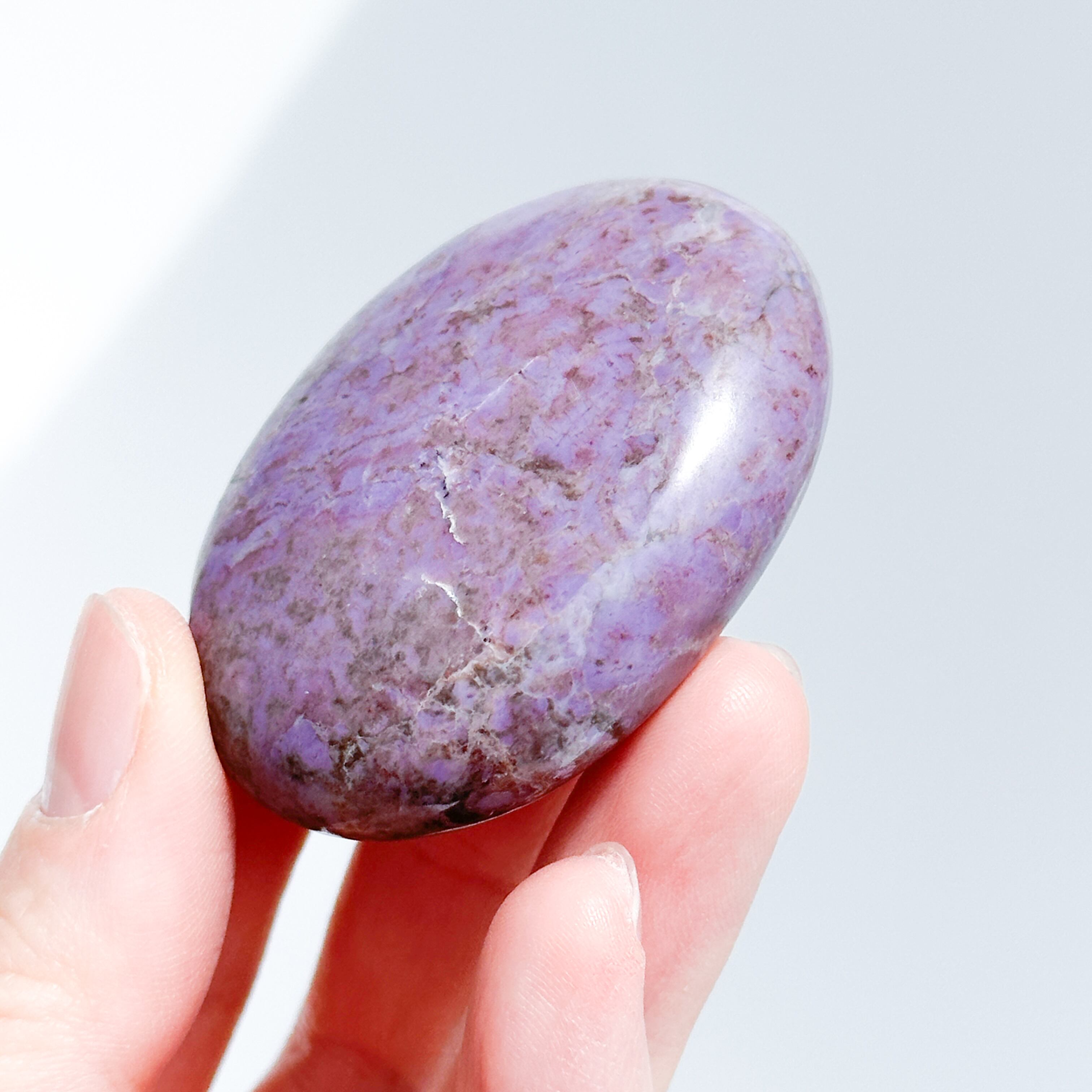パープルジェイド パームストーン41◇Purpe Jade palm stone ◇天然石
