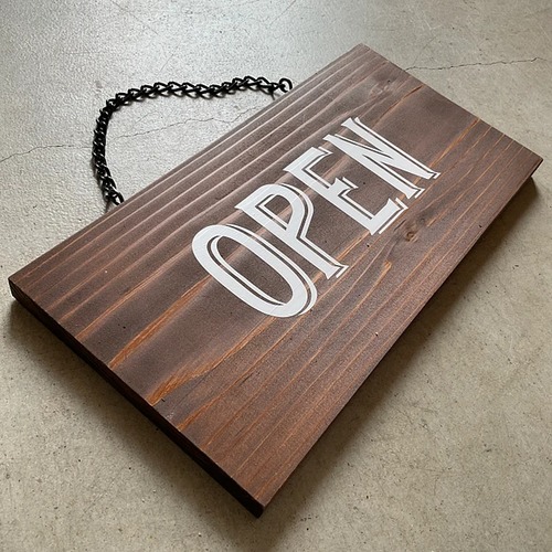 open/closed プレートサイン