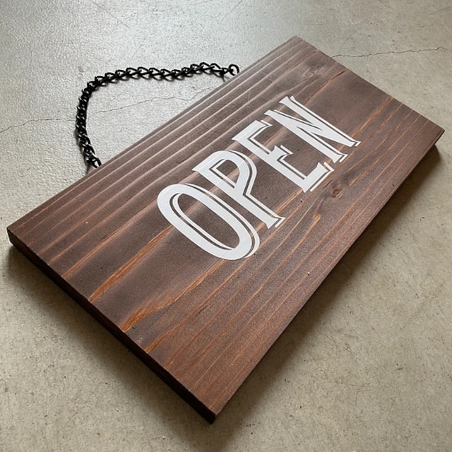open/closed プレートサイン