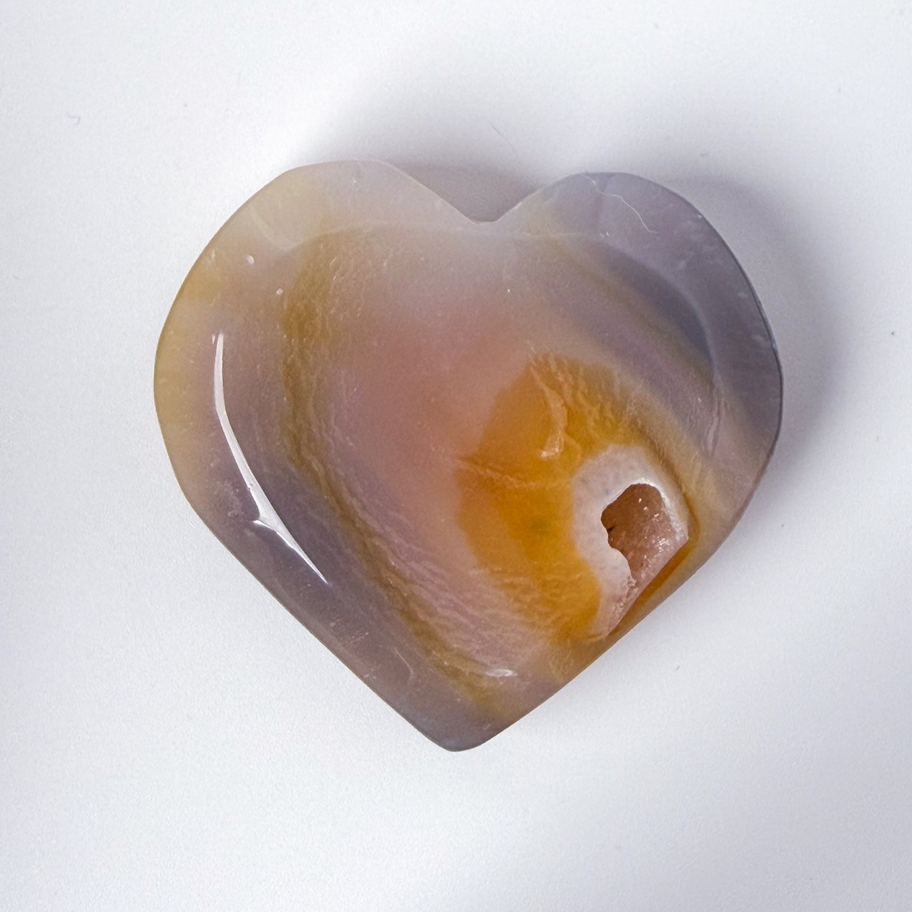 アゲートジオード ハート ＊ Agate ＊ 天然石