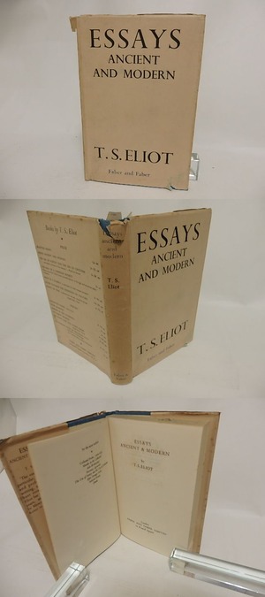 Essays ancient and modern　/　T.S. Eliot　T・S・エリオット　[24058]