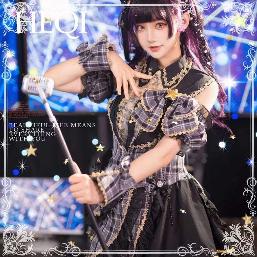 CEL ロリータ アイドル衣装 残り1点限り ライブ衣装 キラキラ アイドル衣装 つけ襟 カチューシャ