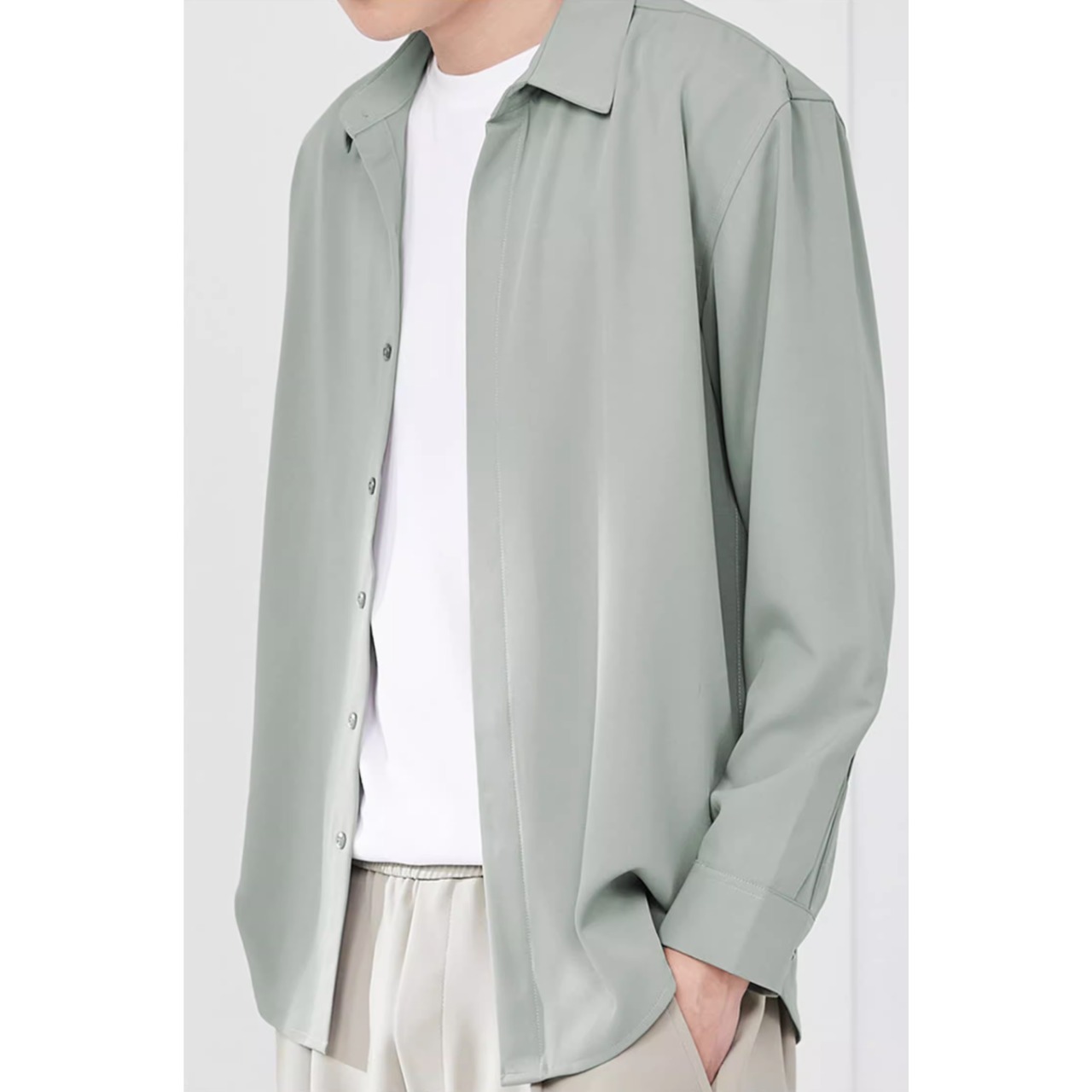 ストレートシルエット ロングスリーブシャツ af0320