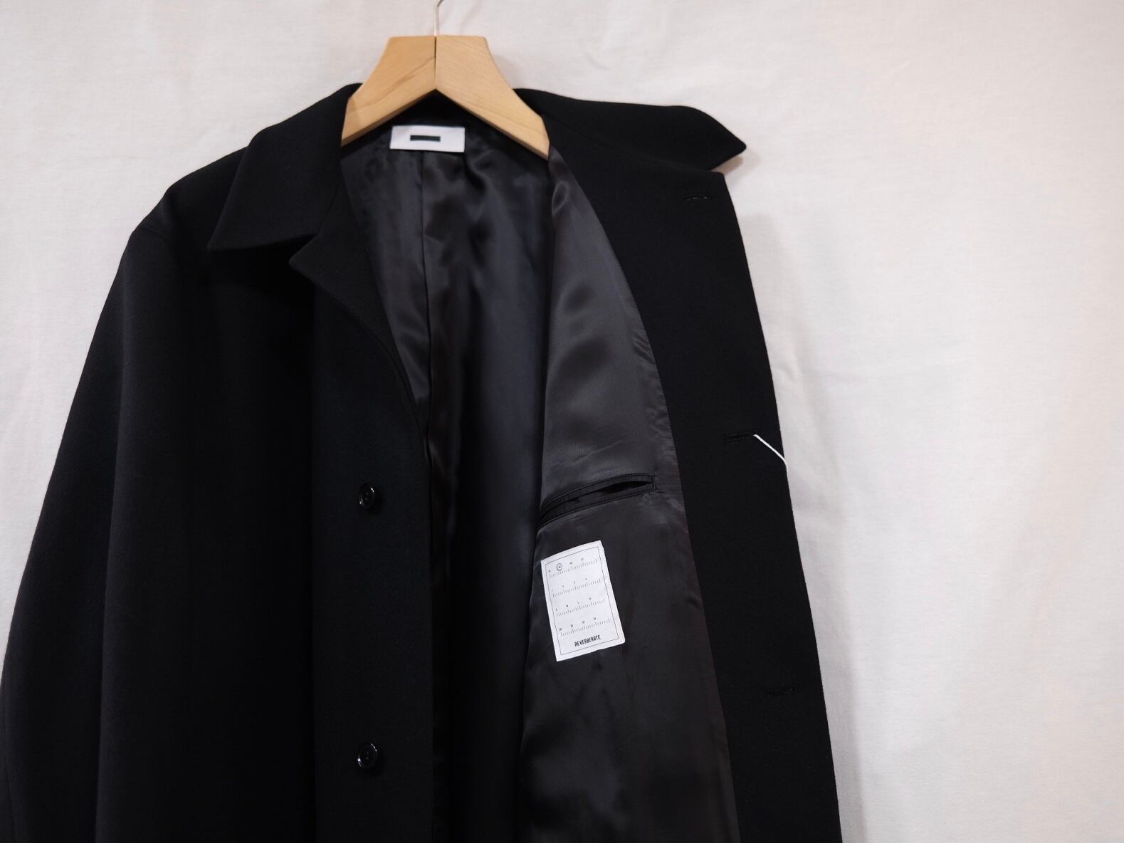 REVERBERATE”LONG COAT BLACK” | Lapel online store