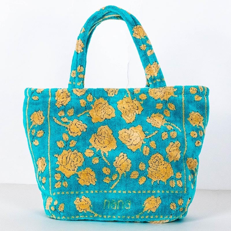 はなはな バッグ 横浜ナナ 湘南ナナ NANA ちょこバッグ ローズ2柄 ターコイズ