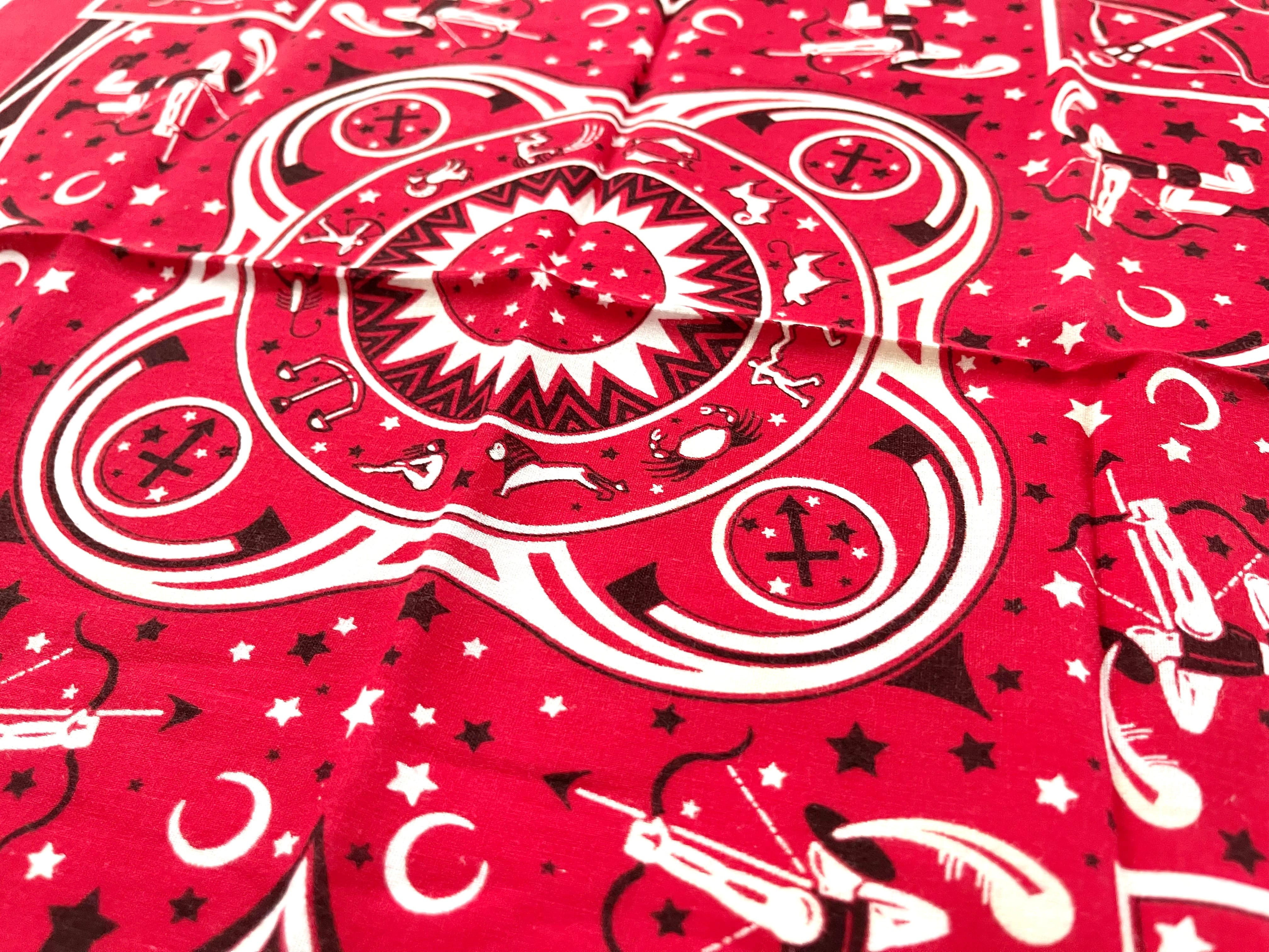 スペシャル 〜70s ヴィンテージバンダナ 星座シリーズ 獅子座 VINTAGE