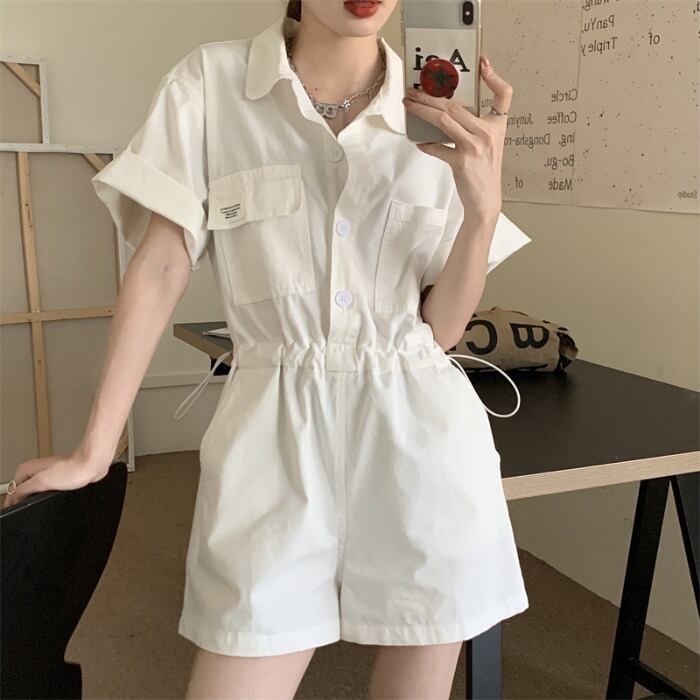 パンツ ルーズスリムサマー薄手プリントウェストショーツ ジャンプスーツ オールインワン 夏物 ブルマー 1号婦人26381978692