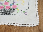 リボンと花籠刺繍　ベージュマット 画像8