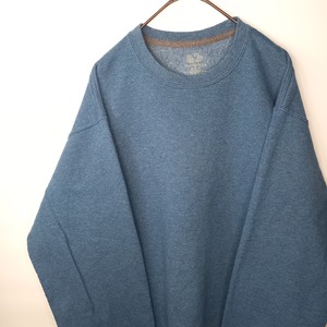 フルーツオブザルーム　スウェット　ガゼット　トレーナー　無地　くすみブルー　M