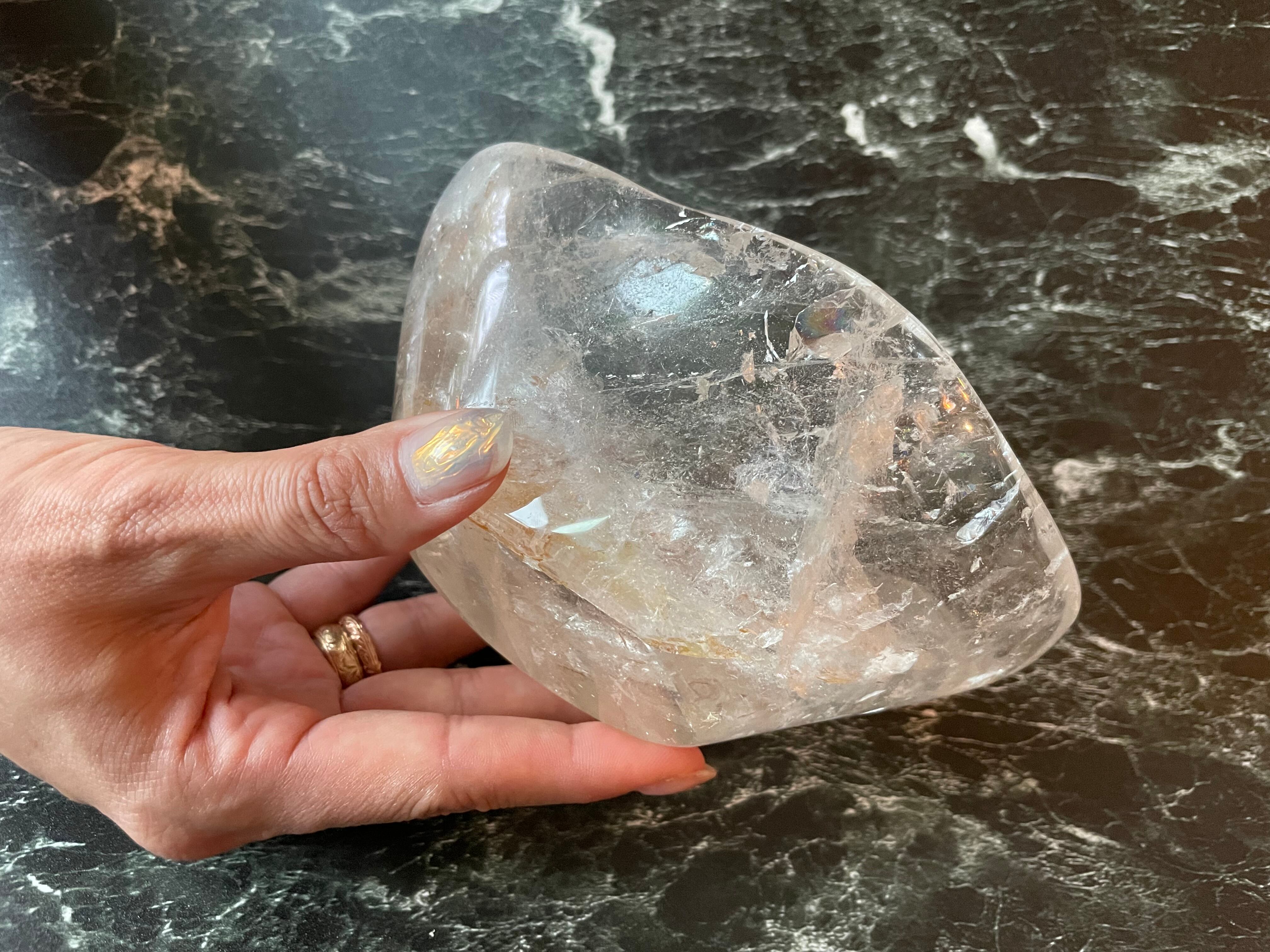 クリスタル bowl 虹入り 847g《A》