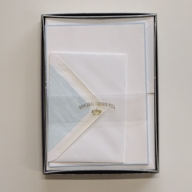 A5レターセット  [ORIGINAL CROWN MILL]  10550 アイスブルー