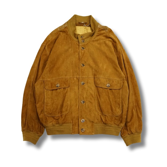 GOAT LEATHER スエードレザージャケット（サイズ表記なし・実寸L相当）｜NA501